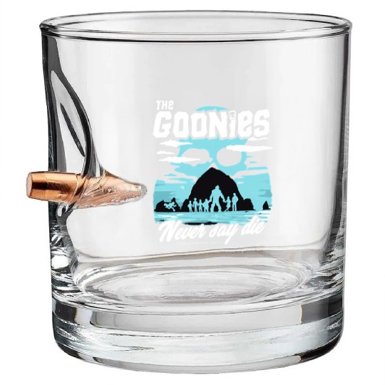 The Goonies Cannon Beach Never Say Die Bullet Whiskey Glasses