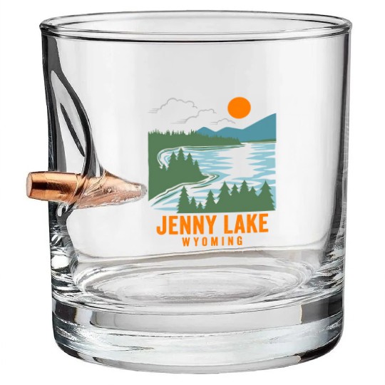 Jenny Lake Wyoming Bullet Whiskey Glasses