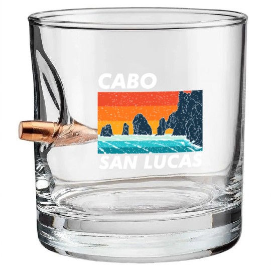 Cabo San Lucas Spring Break Meco Baja California Bullet Whiskey Glasses