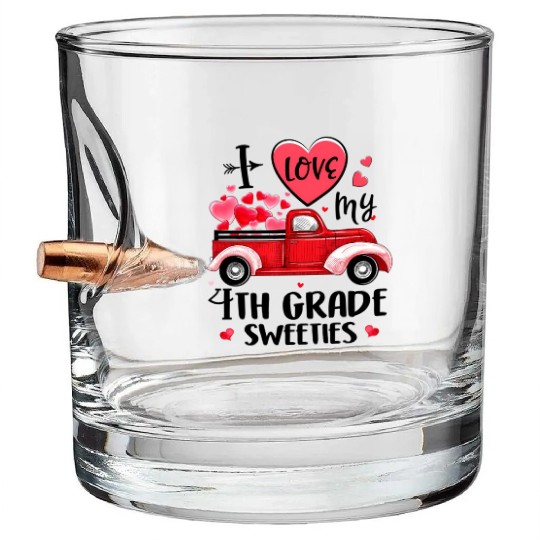 Ph Truck Day 4Th Grade Teacher Bullet Whiskey Glasses