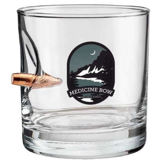 Medicine Bow National Forest Bullet Whiskey Glasses