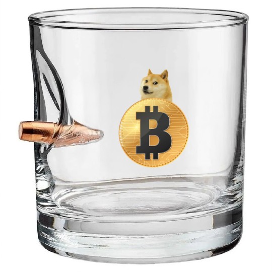 I love bitcoin Bullet Whiskey Glasses