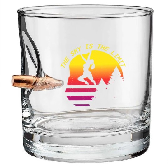 Sky Is The Limit Rock Climbing Free Wall Indoor Bullet Whiskey Glasses