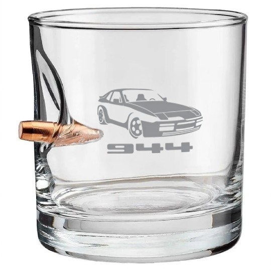 Hack Racing 944 944 Grey Small Bullet Whiskey Glasses
