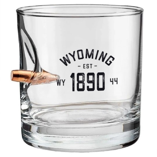 Wyoming Wyoming Wy Usa Bullet Whiskey Glasses