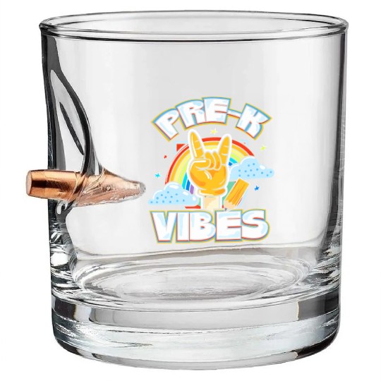 Pre-k Vibes Back To School Get Ready For School Bullet Whiskey Glasses