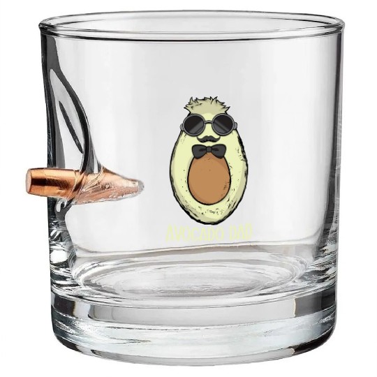 Avocado Dad Avocado Gift Men Avocado Bullet Whiskey Glasses
