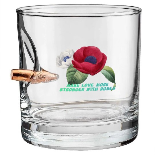 Embracing Romance with the Rose Bullet Whiskey Glasses