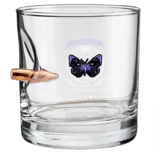 Butterfly Evolution Bullet Whiskey Glasses