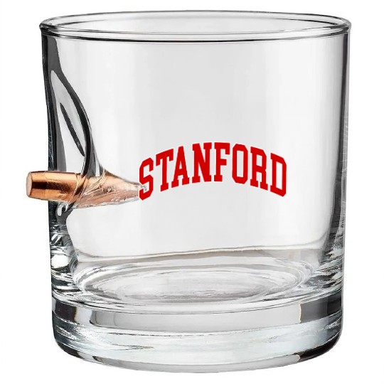 Stanford California - Throwback - Bullet Whiskey Glasses