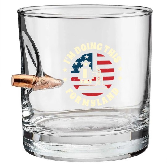 Aerospace engineer doing this for my land rocket Bullet Whiskey Glasses