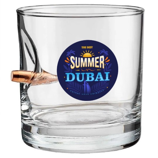 The Best Summer In Dubai Bullet Whiskey Glasses