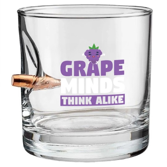 Grape Minds Think Alike Bullet Whiskey Glasses