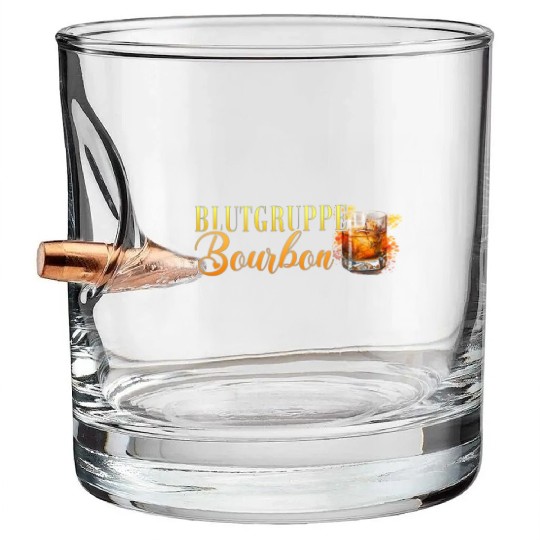 Blutgruppe Bourbon Cocktail Bartender Bullet Whiskey Glasses