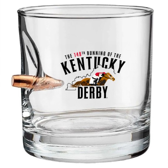 Kentucky Derby Officially Licensed 149Th Running Bullet Whiskey Glasses