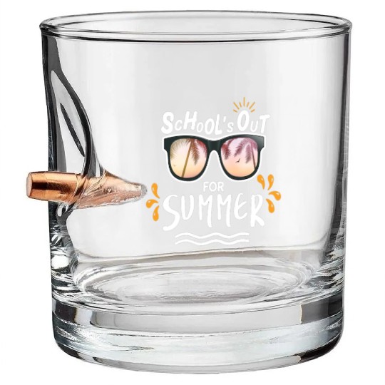 Last Day Of School Teacher Schools Out For Summer Bullet Whiskey Glasses