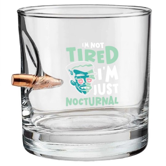 Night Shift Worker Graveyard Duty Bullet Whiskey Glasses