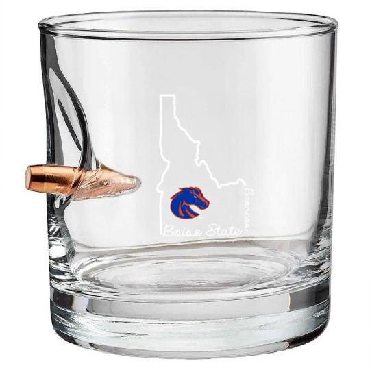 Boise State Broncos Idaho Offilly Bullet Whiskey Glasses