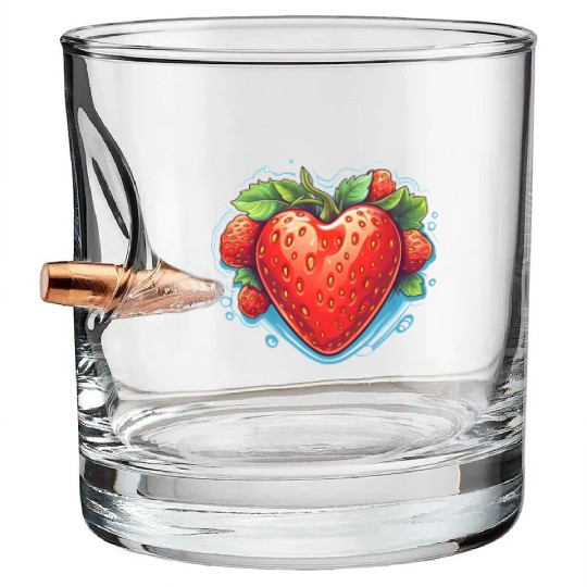 Strawberry Feeling Berry Good Fruitarian Fruit Bullet Whiskey Glasses
