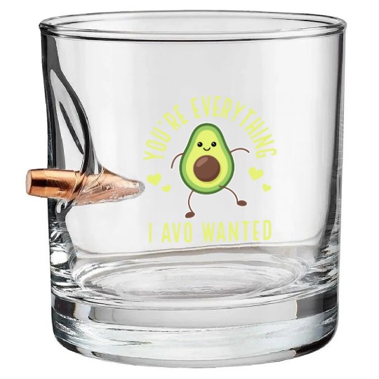 Avocado Lover Cute Gift Bullet Whiskey Glasses