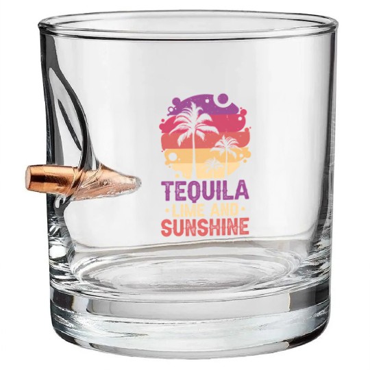 Tequila Lime And Bullet Whiskey Glasses