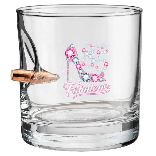 85 And Fabulous 1937 85Th For Ladies Bullet Whiskey Glasses