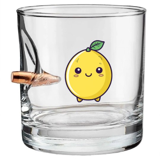 Cute wholesome lemon Bullet Whiskey Glasses