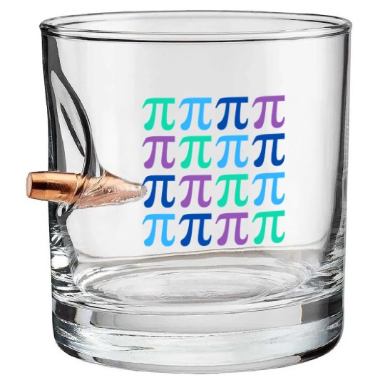 Happy Pi Day With Symbols For Teachers Bullet Whiskey Glasses