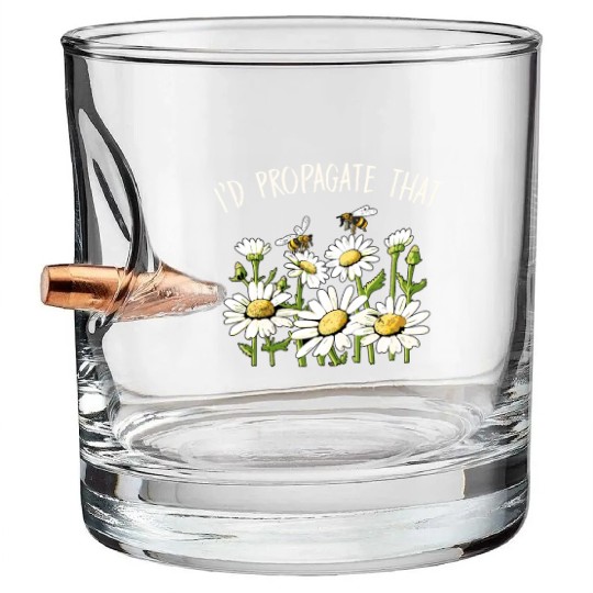 Marguerites Daisy Summer Daisies Flower Garden Bullet Whiskey Glasses