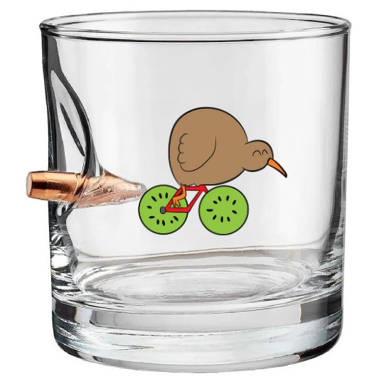 Kiwi Bird New Zealand Kiwi Bird And Kiwi Fruit Kiw Bullet Whiskey Glasses