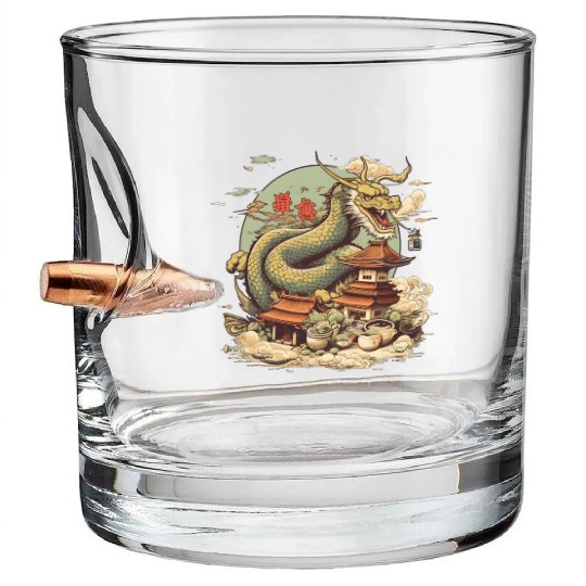Sushi Dragon Japanesse Kawaii Bullet Whiskey Glasses