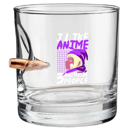 Anime Japan Art Asian Bullet Whiskey Glasses