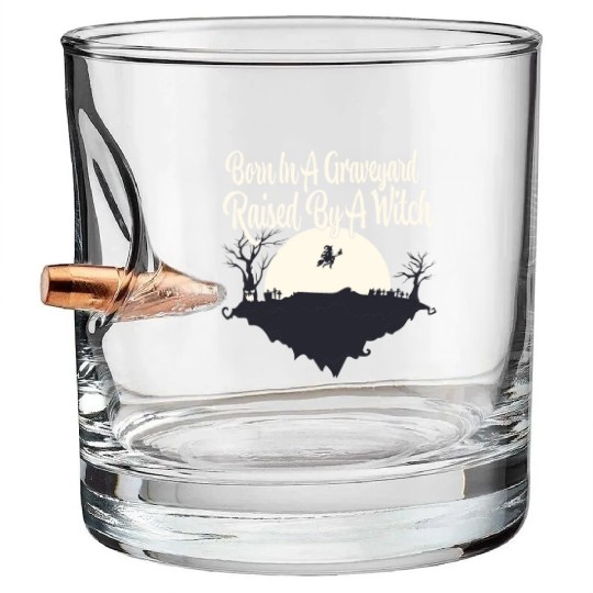Halloween Witch Ghost Monster Horror Fans Bullet Whiskey Glasses