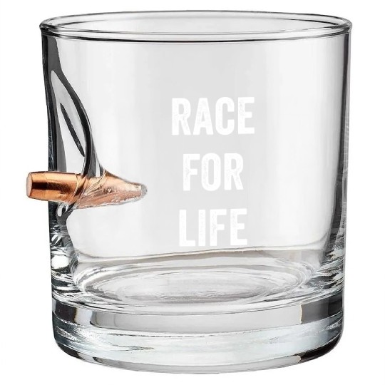 Race For Life Bullet Whiskey Glasses