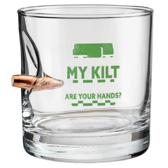 Kilt Scottish Highland Games Renaissance Festival Bullet Whiskey Glasses