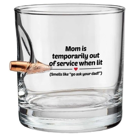 Go Ask Your Dad trending Bullet Whiskey Glasses