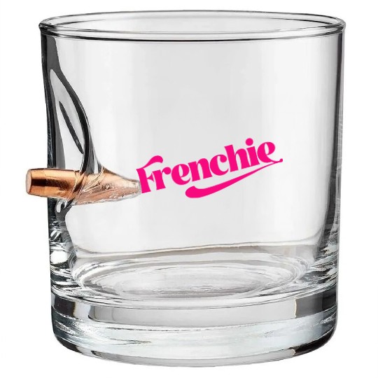 Frenchie Gift for French people Bullet Whiskey Glasses