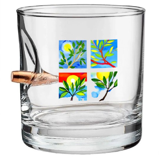 Laughing Olive Branch - Sustainable Harmony Bullet Whiskey Glasses