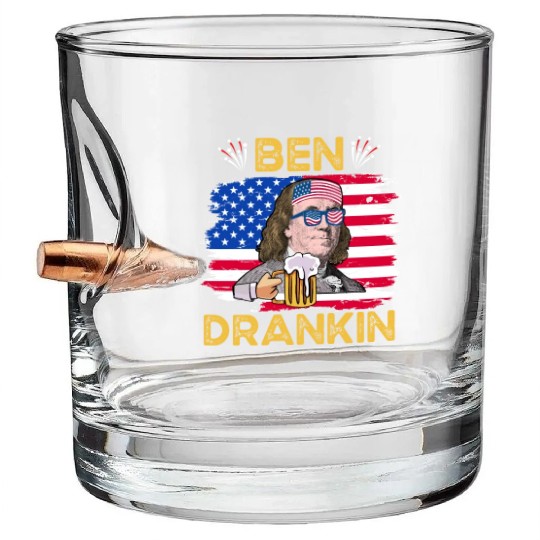 Ben Drankin US President Independence Day Bullet Whiskey Glasses
