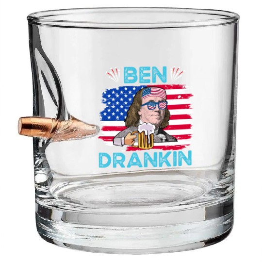 Ben Drankin US President Independence Day Bullet Whiskey Glasses