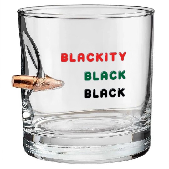 Blackity Black Black Bullet Whiskey Glasses