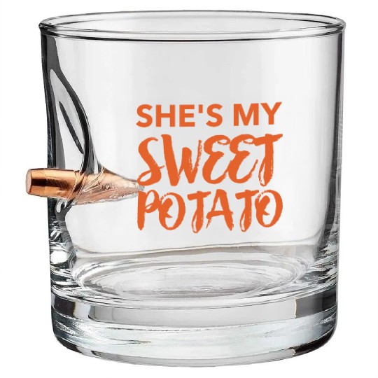 Shes My Sweet Potato vintage Bullet Whiskey Glasses