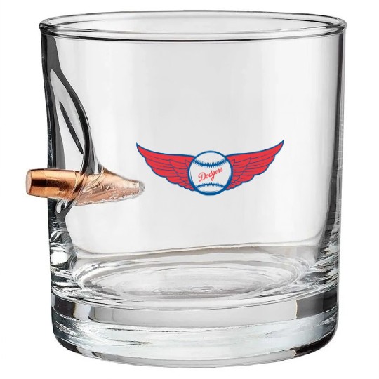 Dodgers Baseball Team Design 2023 Bullet Whiskey Glasses