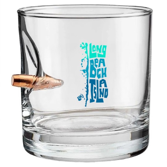 Lbi Long Beach Island Type Bullet Whiskey Glasses