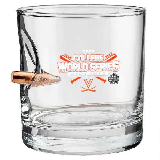 College World Series 2023 Baseball CWS Bullet Whiskey Glasses