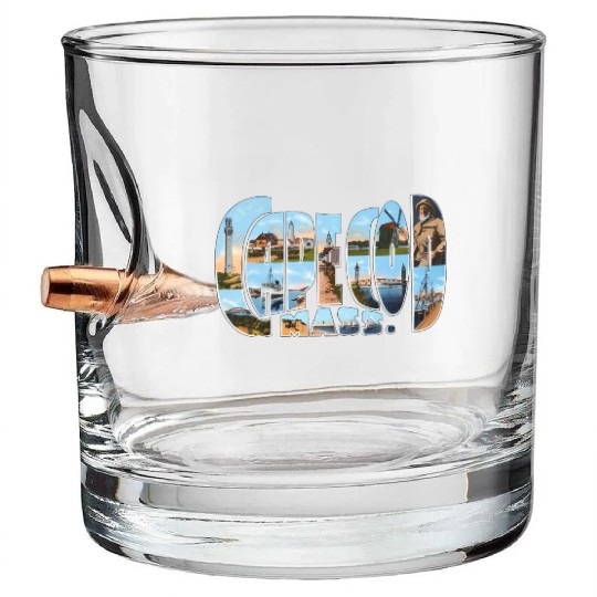 Cape Cod Massachusetts Ma Bullet Whiskey Glasses