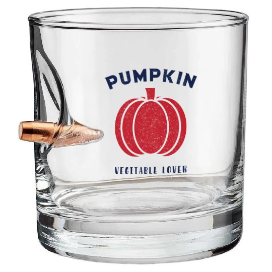 Pumpkin Vegetable Lover funny Bullet Whiskey Glasses