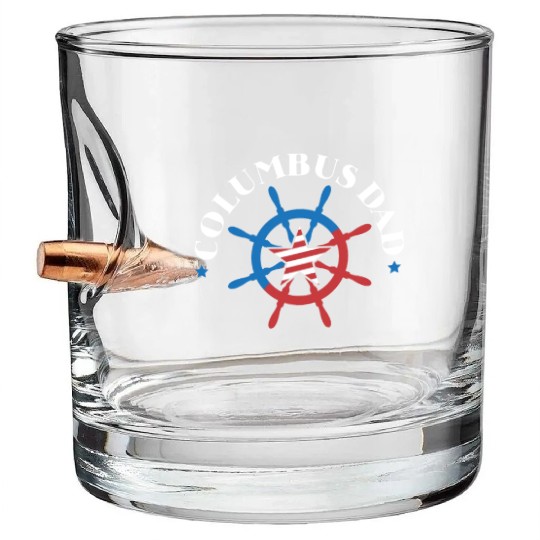 Christopher Columbus Italian American Columbus Day Bullet Whiskey Glasses
