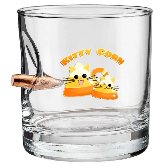 Kitty Candy Corn Bullet Whiskey Glasses