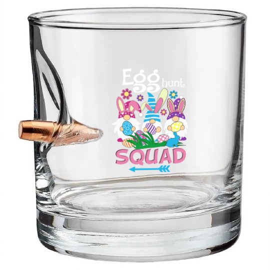 Egg Hunt Squad green Bullet Whiskey Glasses